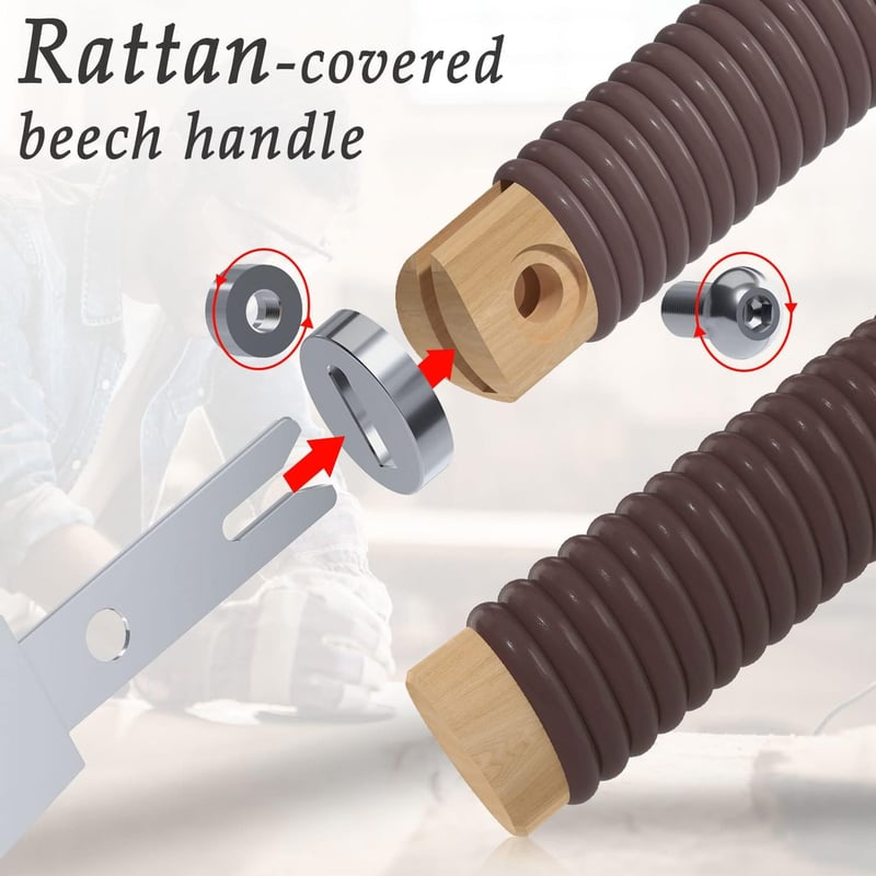 Ryoba japán fűrész, kétélű 265mm SK5 acél, 7-10/17 TPI, cserélhető penge