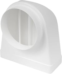 Vent Systems 90 fokos szögletes-kör alakú légcsatorna átalakító, 220x90 mm téglalap alakú csőről Ø150 mm kerek csőre, szellőztető rendszerek 1