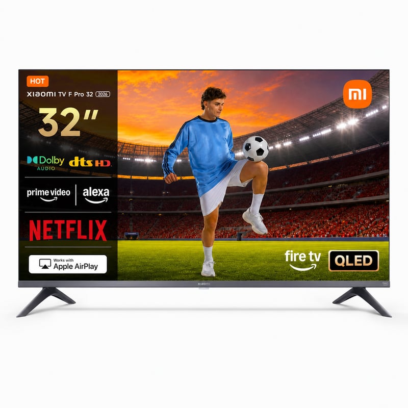 Xiaomi TV F Pro 32 QLED Smart TV 32 colos Fire OS7 Triple Tuner DVB-C/S/S2/T/T2 — A távírányítót nem tartalmaz (állapot: lásd a 2. képet)
