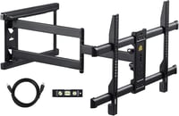 FORGING MOUNT TV Fali Tartó 37-75" Lapos/Ívelt TV-hez, 765 mm Hosszú Kar, 45 kg Teherbírás, Dönthető/Forgatható, VESA 600x400mm 1