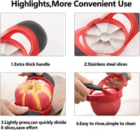 Apple Slicer Pro: 8 Pengés Acél Almaszeletelő és Zöldségdaraboló 8