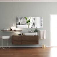 Dripex Keret Nélküli Fürdőszobai Tükör 120x45 cm - Polírozott Szélű Fali Tükör Előfúrt Lyukakkal Hálószobába, Nappaliba 5