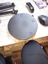SKYLEO LED asztali lámpa csipesszel és talppal, fekete, 3 fénymód, 10 fényerőfokozat, 12W — karcos, kopott talp (állapot: lásd a 2. képet) 4