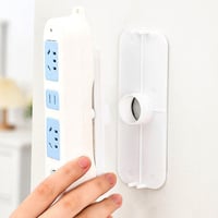 Forgatható Öntapadós Kábelrendező Szett - 2db Aljzattartó és Tápegység Szervező 2