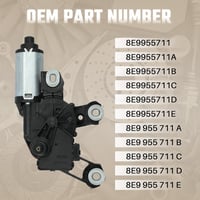 Uenopedin MJ Hátsó Ablaktörlő Motor Audi A3 A4 A6 Q5 Q7 modellekhez - 8E9955711A/B kompatibilis alkatrész 2