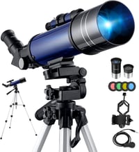 BEBANG Csillagászati Távcső 400/70mm FMC Optikával, Állvánnyal és Mobiladapterrel - Kezdőknek és Haladóknak, Hordozható Teleszkóp Szett 1
