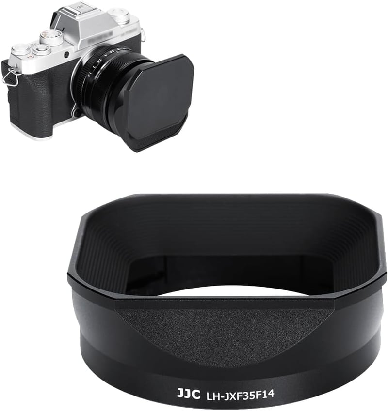 FUJIFILM XF 35mm f/1.4 R objektívhez JJC négyzetes fém napellenző 52mm-es szűrővel