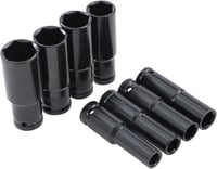 Katsu 1/2" Mély Dugókulcs Készlet 10 db (8-24 mm) - S2 Acél Ütvecsavarozóhoz, Autó, Motor Szereléshez, Műhelyekbe, Hordtáskával 8