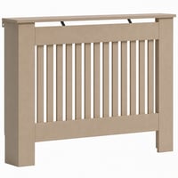 vidaXL kryt na radiátor – bez vzoru – MDF – 112x19x81,5 cm 1