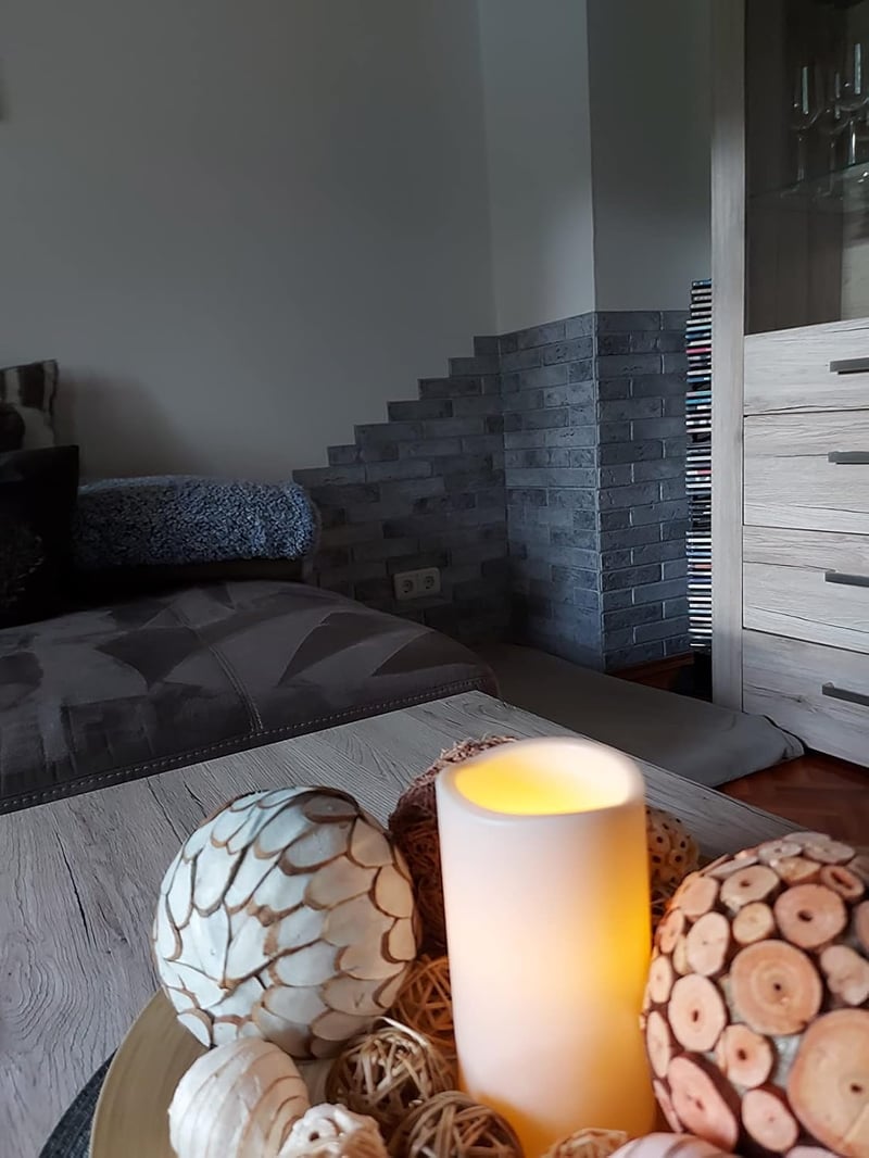 Grace Baltic 3D Fali Panel - 4,8 m², 10 db, Szürke Tégla Mintázat, 1 mm Vastag PVC, Beltéri Faldekoráció, Vékony és Rugalmas