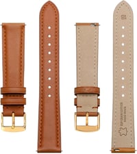 Bisonstrap Elegáns Bőr Óraszíj Gyorskioldással - Férfi és Női Órákhoz - 12-20 mm Méretben Kompatibilis Órafülekkel 3