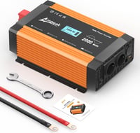 Ampeak 2000W/4000W tiszta szinuszos inverter, 12V-230V, USB és szivargyújtó csatlakozóval 1