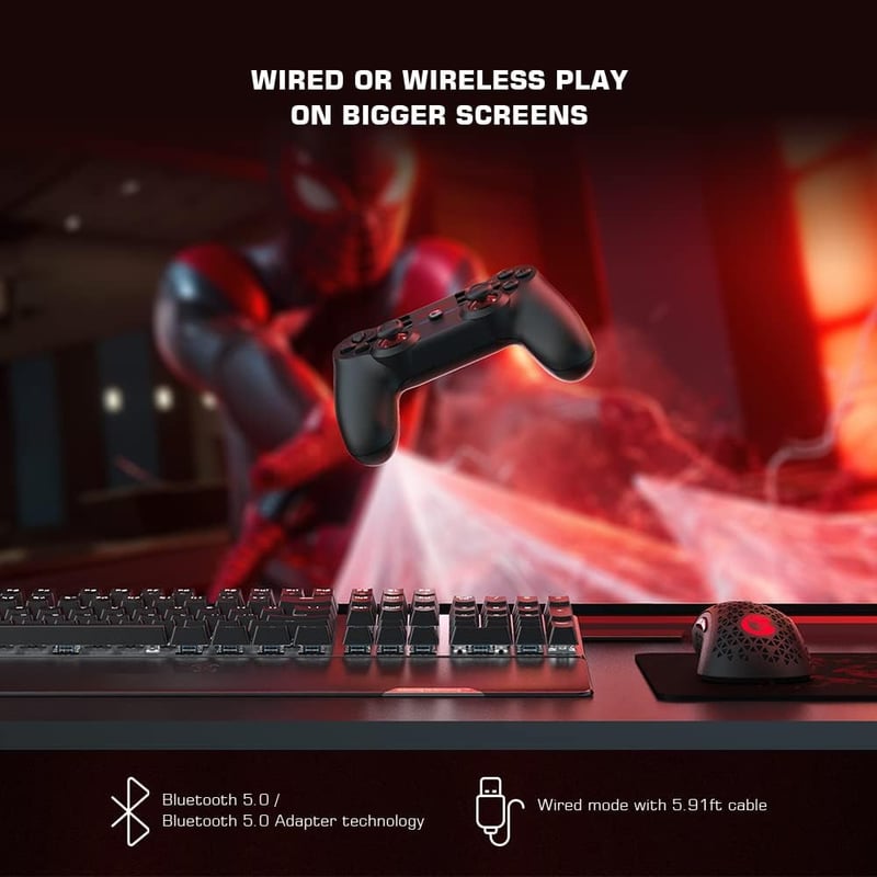 GameSir T3s Vezeték Nélküli Kontroller Windows PC/iOS/Android/Switch Eszközökhöz, Bluetooth Játékvezérlő Állítható Rezgéssel és 4 Fokozatú T