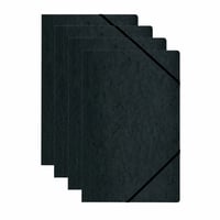 Set 4 mape cu elastic Herlitz Eckspanner Quality A4, negru 2