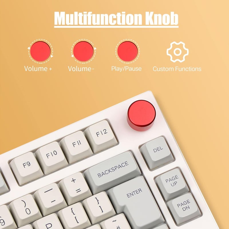 EPOMAKER TH80 PRO Mechanikus Gamer Billentyűzet - 75% RGB, Hot-Swap, 3 Csatlakozási Mód, PBT Keycaps, PC/Mac/PS4/PS5/Xbox Kompatibilis, Theo