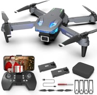 Wipkviey T28 összecsukható drón 1080P kamerával, 24-30 perc repülési idő, 2 akkumulátor 1