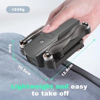TTROARDS Összecsukható Drón 1080P HD Kamerával - Kefementes Motor, 40 KM/H Sebesség, FPV Élő Közvetítés, Gesztus Vezérlés, Kezdőknek és Hala 7