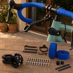 Set za udobnost upravljača: lulica 31,8 mm + stabilizator + 30 vijaka + traka za volan