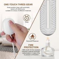 Flintronic 360°-os Elektromos Cipőszárító és Melegítő, 3 Időzítővel, Hordozható 5