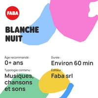 FABA Blanche Nuit zvuková figúrka – hudba a pesničky pre deti od 0 do 3 rokov – edukačná hračka pre rozprávačov príbehov – francúzska verzia 4