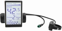 Fabater Elektromos Kerékpár LCD Kijelző 24V-60V Vízálló Nagy Képernyős Sebességmérő E-bike Számítógép 5 Pin 3