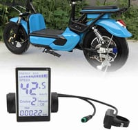 Fabater Elektromos Kerékpár LCD Kijelző 24V-60V Vízálló Nagy Képernyős Sebességmérő E-bike Számítógép 5 Pin 7