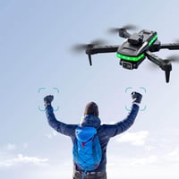 Fabater FPV Drón 4K HD Dupla Kamerával, WiFi 1080P Összecsukható Quadcopter Kezdőknek, Gesztus Vezérlés, Akkumulátor és Táska 9