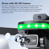 Fabater FPV Drón 4K HD Dupla Kamerával, WiFi 1080P Összecsukható Quadcopter Kezdőknek, Gesztus Vezérlés, Akkumulátor és Táska 2