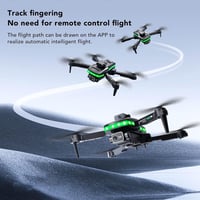 Fabater FPV Drón 4K HD Dupla Kamerával, WiFi 1080P Összecsukható Quadcopter Kezdőknek, Gesztus Vezérlés, Akkumulátor és Táska 5