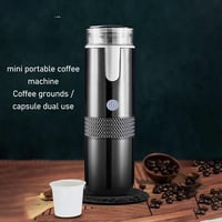 Fabater Hordozható Eszpresszó Kávéfőző, Mini Automata Kávégép Kapszulához és Őrölt Kávéhoz, Kemping Utazás Lakóautó Túrázás 3