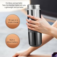 Fabater Hordozható Eszpresszó Kávéfőző, Mini Automata Kávégép Kapszulához és Őrölt Kávéhoz, Kemping Utazás Lakóautó Túrázás 2
