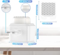 Tiptop Home Elektromos Rovarcsapda - 2 db UV Fénycsapda Ragadós Lappal, Szúnyog, Muslica és Molyirtó, Szagtalan, Beltéri Használatra, Fehér 8
