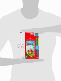 Faber-Castell 110312 Obojstranné farebné ceruzky, 12 ks, so strúhadlom 3