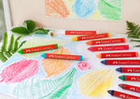 Faber-Castell 120024 Set trokutastih voštanih bojica – 24 komada, živopisne boje, vodootporne – za predškolce i školarce 2