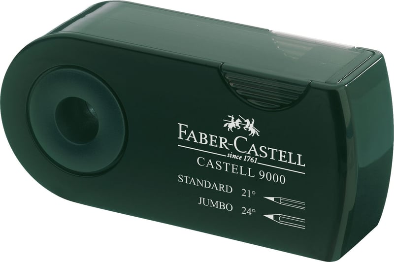 Dvojité strúhadlo Faber-Castell 9000 – zelené