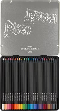 Sada farebných ceruziek Faber-Castell Black Edition Blackwood - 24 ks, kovová škatuľka 2