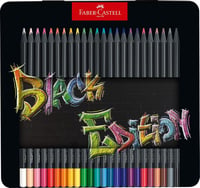 Sada farebných ceruziek Faber-Castell Black Edition Blackwood - 24 ks, kovová škatuľka 1