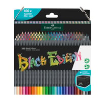 Sada farebných ceruziek Faber-Castell Black Edition, 100 kusov v kartónovej škatuľke, nelámavé, pre deti aj dospelých 1