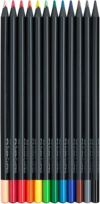 Faber-Castell Blackwood Black Edition színes ceruza készlet - 12 db-os tokban 3