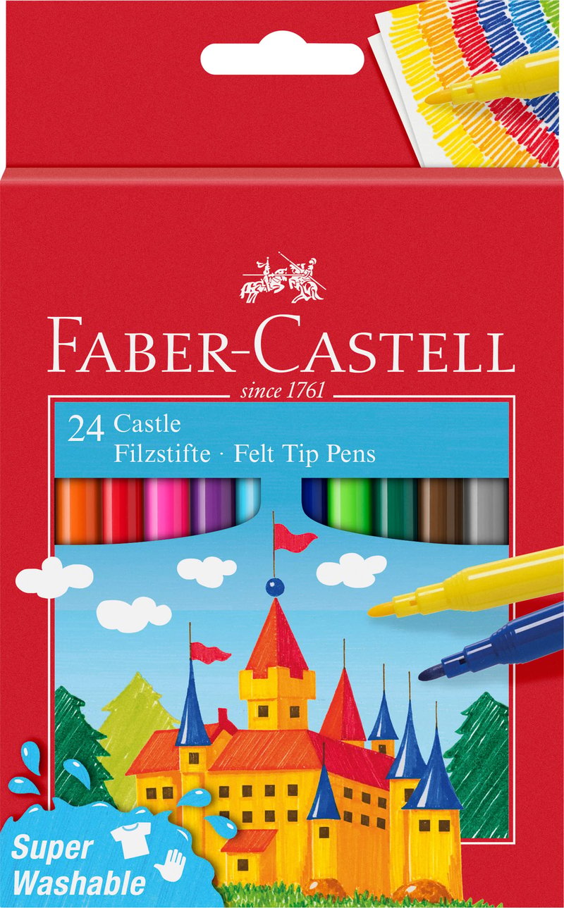 Sada fixiek Faber-Castell Castle, 24 farieb