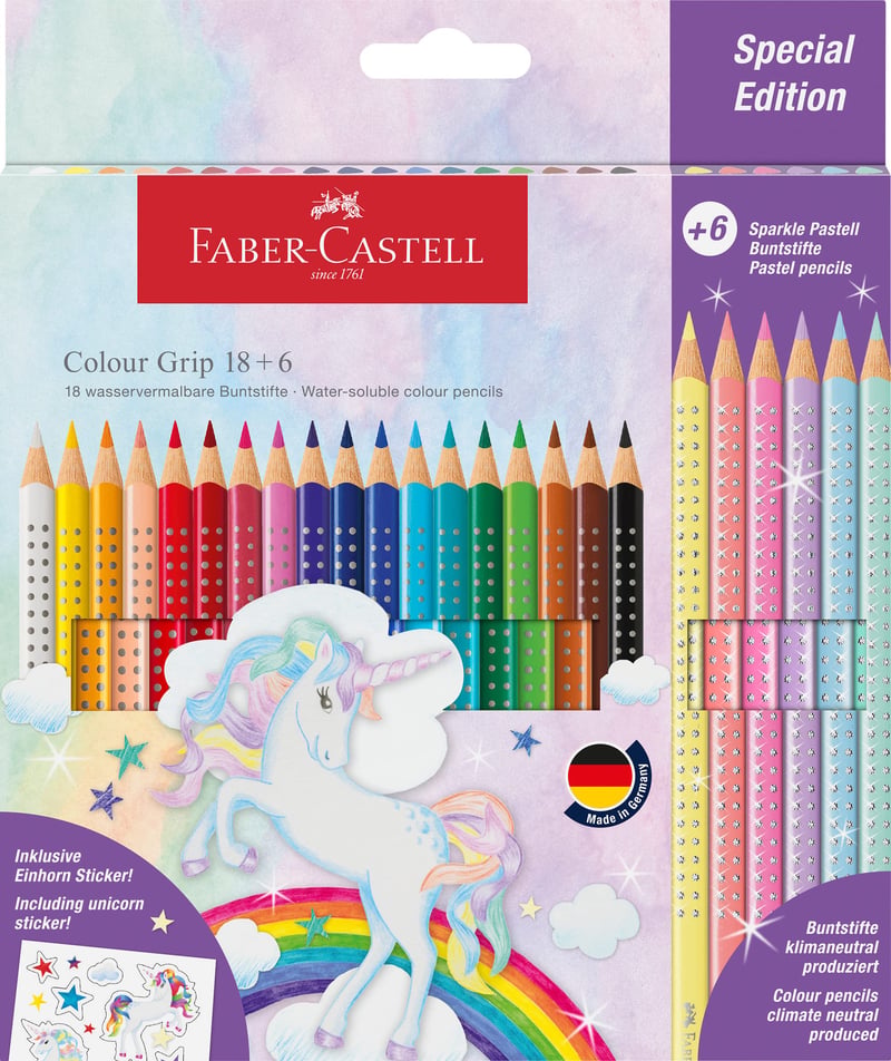 Sada farebných ceruziek Faber-Castell Colour Grip 201543 - 24 ks