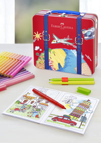 Sada fixiek Faber-Castell Connector v cestovnom kufríku, 40 farieb 3