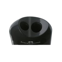 Ascuțitoare Dublă Faber-Castell Neagră - Set de 3 bucăți, Ascuțitoare cu două orificii 3