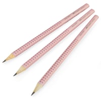 Set creioane Faber-Castell Grip 2001 Rose Shadows, 5 piese - creioane cu duritate B, gumă de șters și ascuțitoare 3