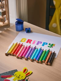 Set Creioane Colorate Faber-Castell Grippy 16 buc cu Ascuțitoare - Set de Desen pentru Copii 6