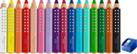Set Creioane Colorate Faber-Castell Grippy 16 buc cu Ascuțitoare - Set de Desen pentru Copii 3