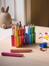 Set Creioane Colorate Faber-Castell Grippy 16 buc cu Ascuțitoare - Set de Desen pentru Copii 5