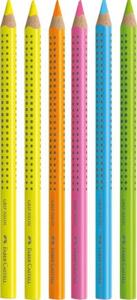 Set de markere fluorescente Faber-Castell Jumbo Grip - 5 culori, 10 bucăți 1