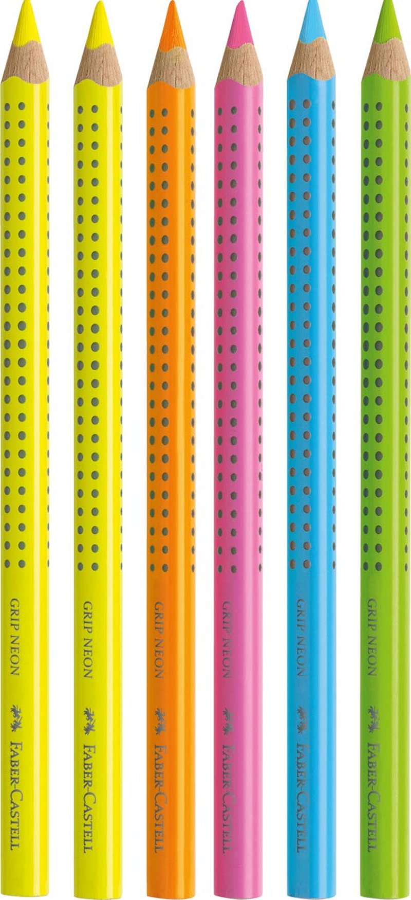 Set de markere fluorescente Faber-Castell Jumbo Grip - 5 culori, 10 bucăți