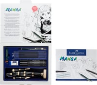 Sada na kreslenie Faber-Castell Manga Starter Set Pitt Artist Pen – 6-dielna súprava – 0,5 mm, bez tuhy (stav: pozri 2. obrázok) 6